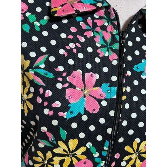 Lorizoni Embellished Long Sleeve Floral Jacket Size Small - Picture 2 of 4
